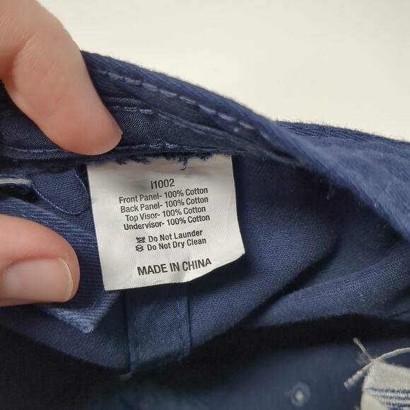 AAAS Slideback Baseball Cap Blue One Size Adjustable Embroidered Cap America - Picture 10 of 10